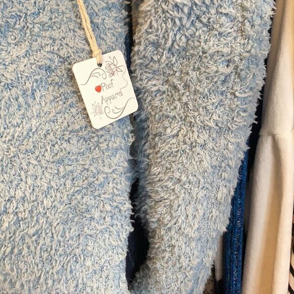 Poof Apparel Fuzzy Cowl Neck Sweater - Picture 5 of 8